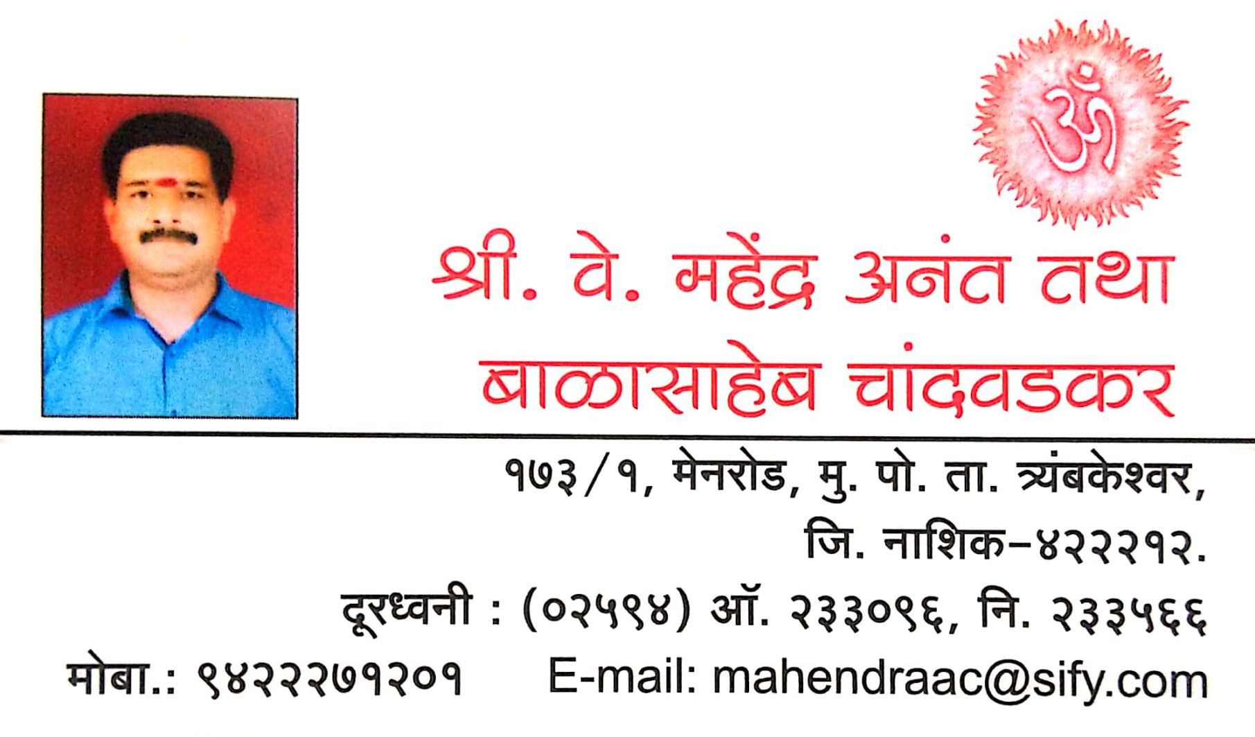  Chandwadkar Mahendra A. 