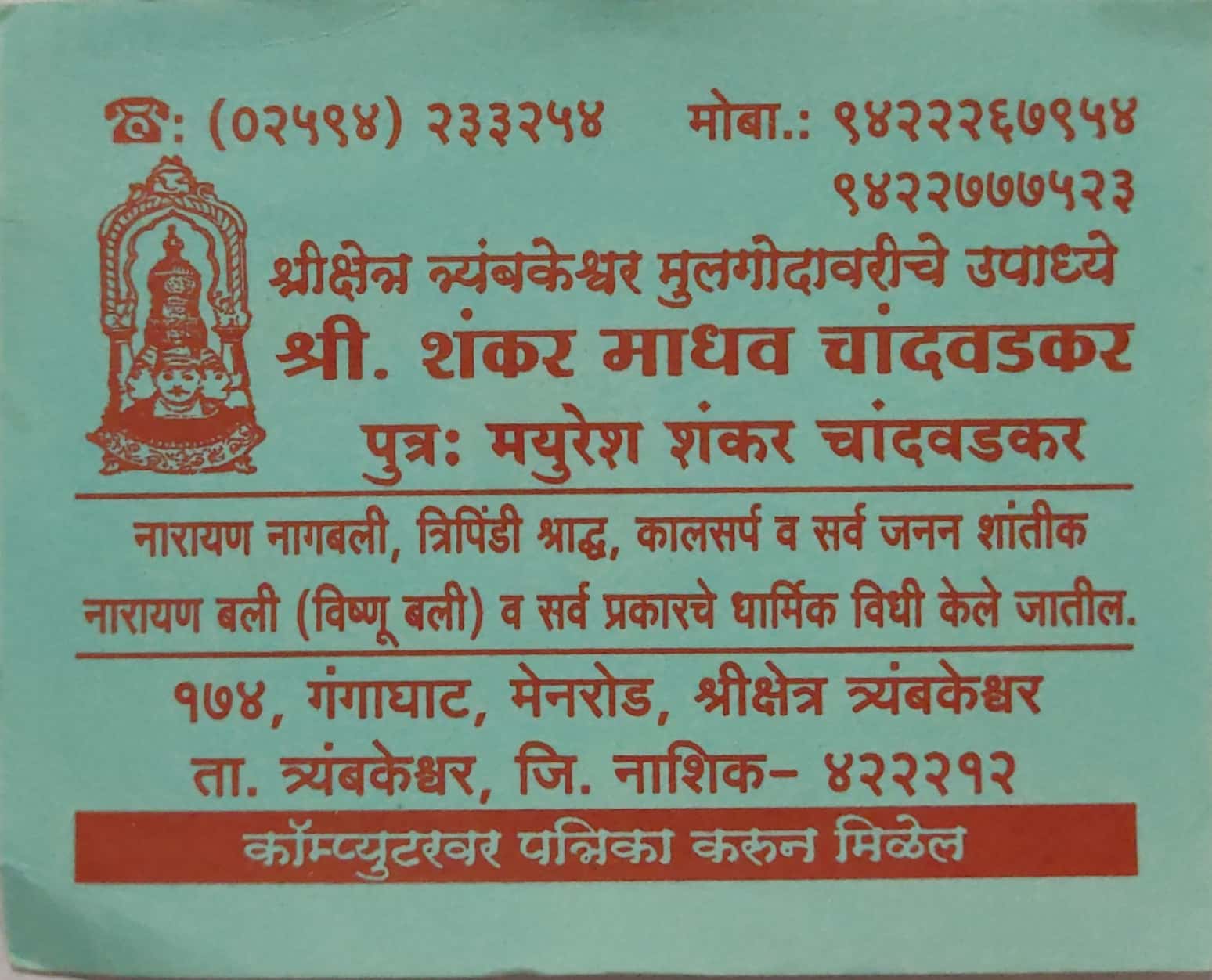  Chandwadkar Shankar M. 