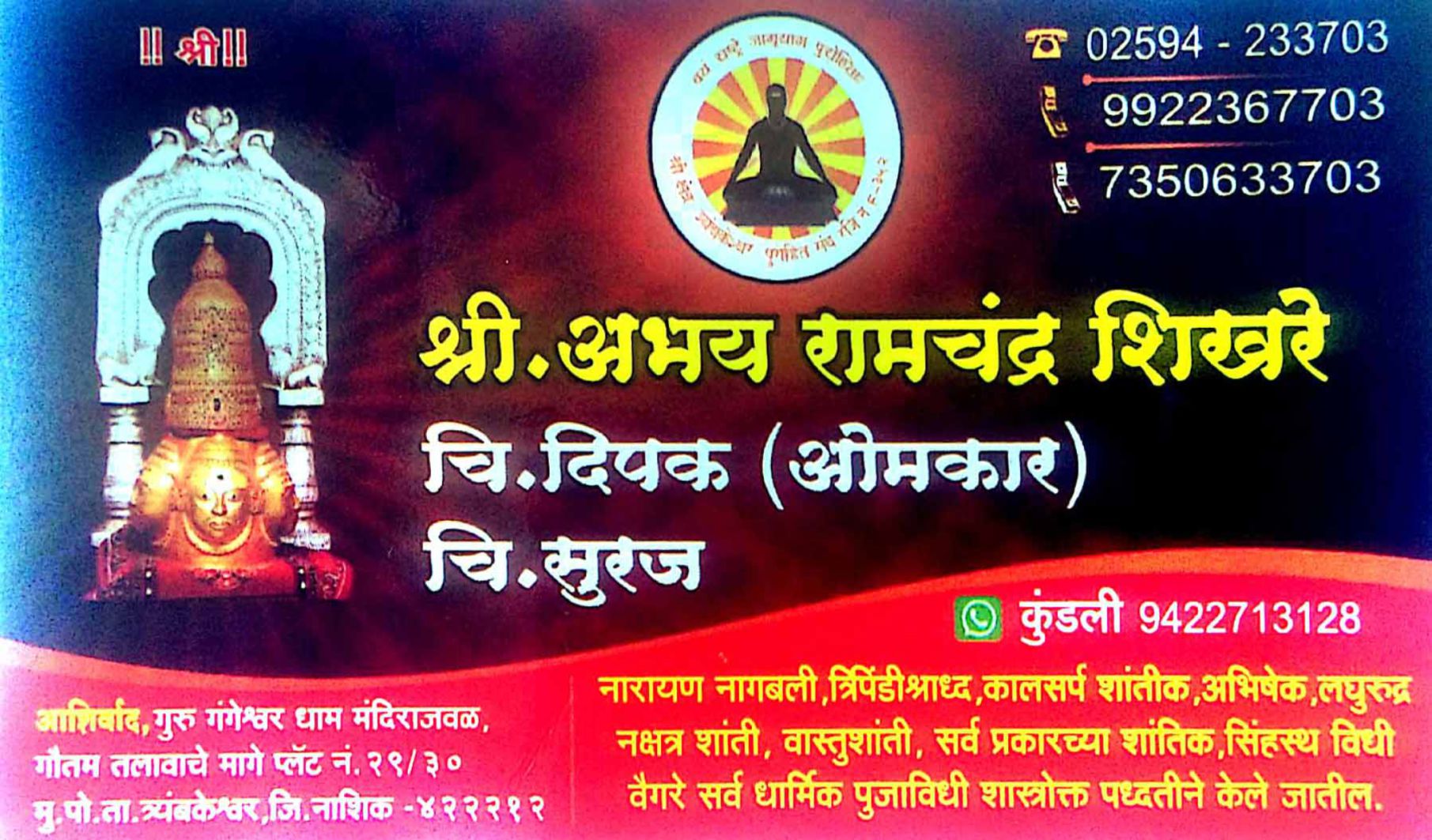  Shikhare Abhay Ramchandra. 